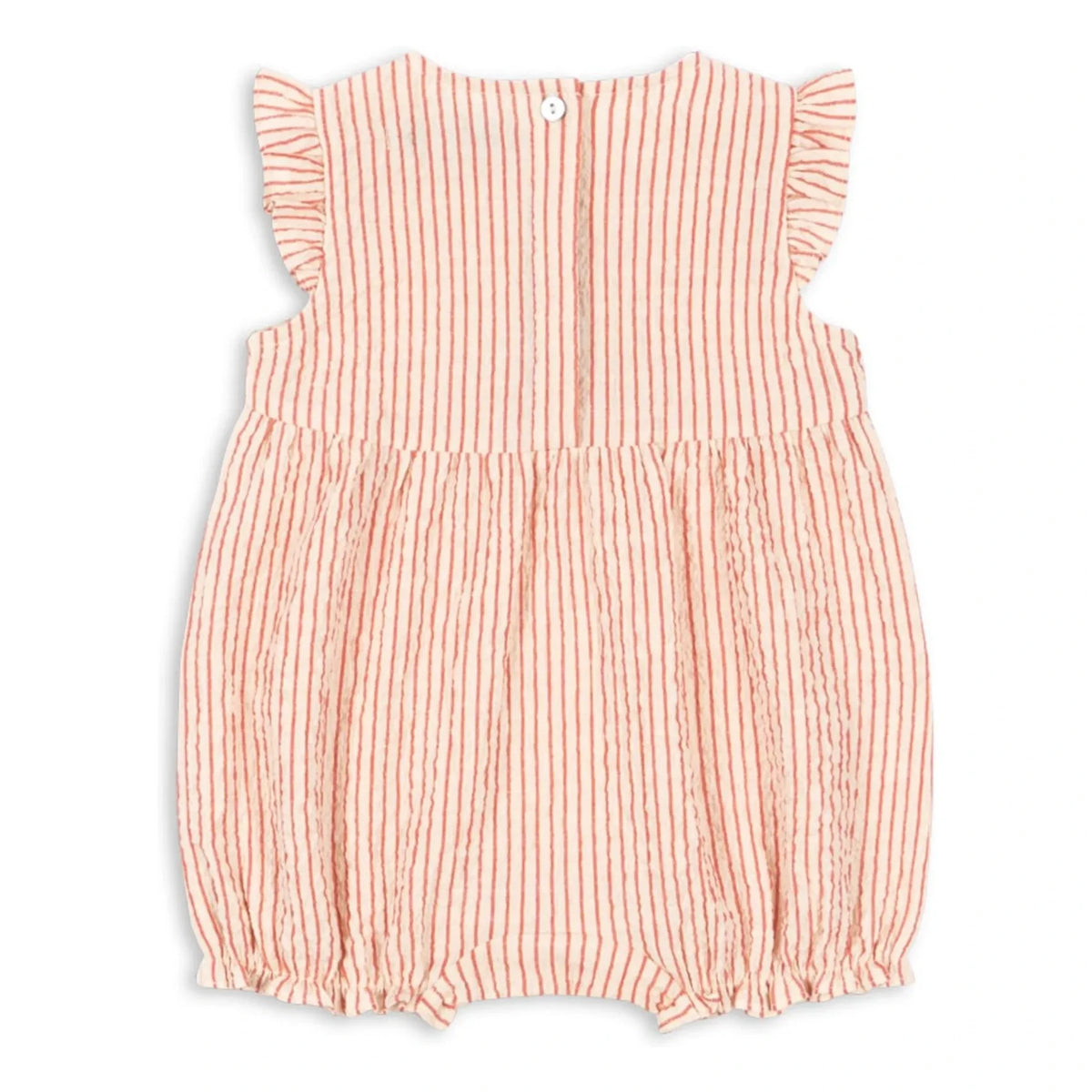 Konges Sløjd - Ellie Striped Organic Cotton Romper | Red
