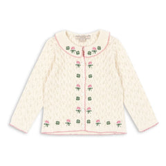 Konges Sløjd - Ajouré Rosier Cardigan | Ecru
