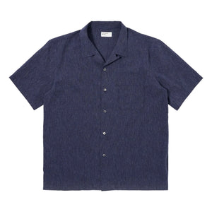 Universal Works - Chemise Road Sido Lin | Navy blue