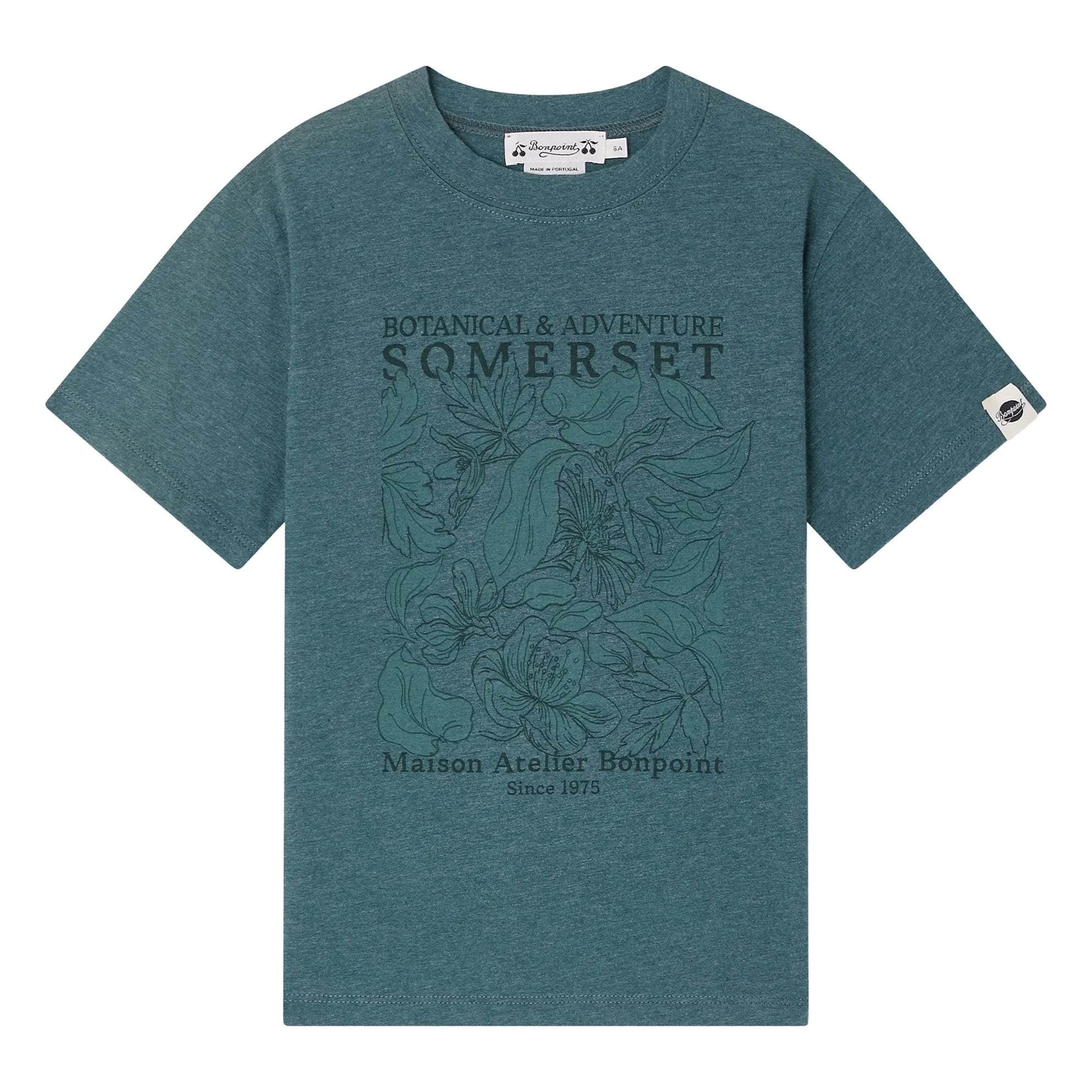 Bonpoint - Thibald organik pamuklu T-shirt | Peacock blue