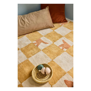 Bleuu-studio - Walter Damier Rug | Mustard