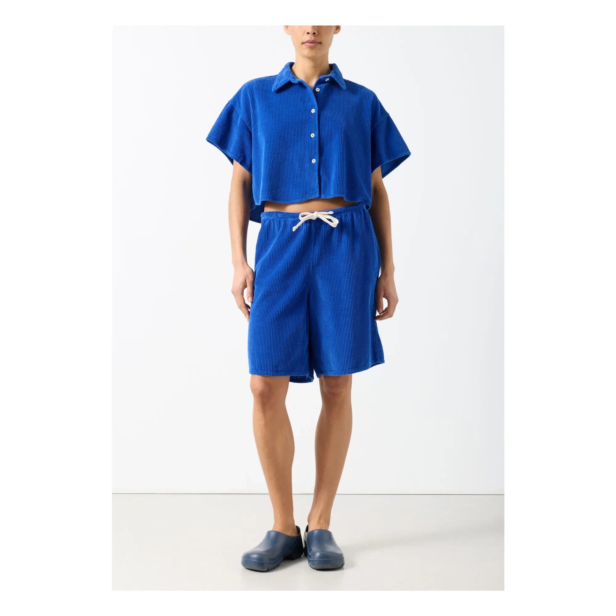 American Vintage - Padow Cotton Shorts | Blue