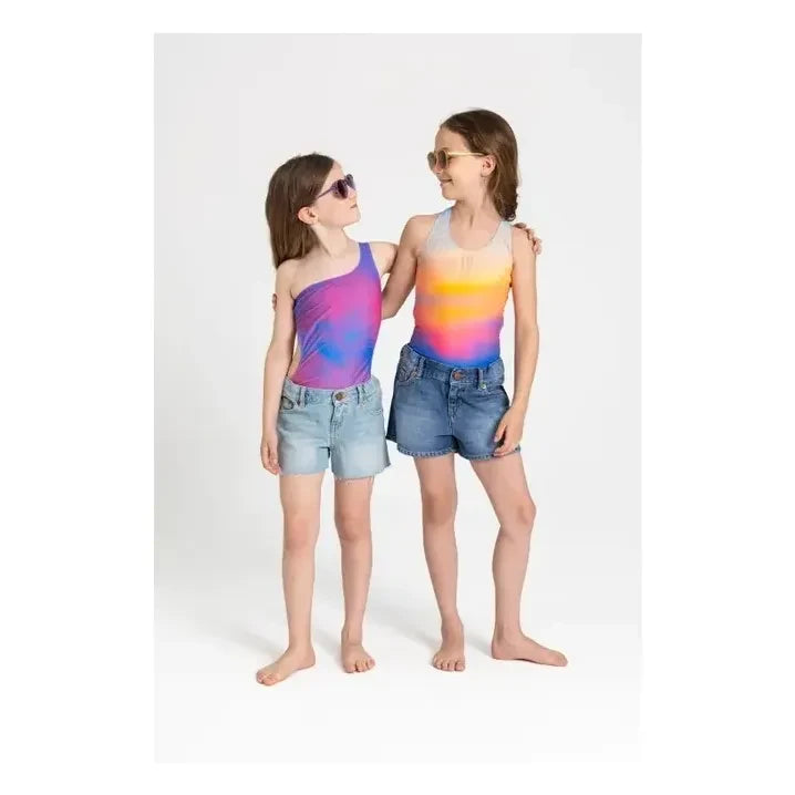 Finger in the Nose - Sia Asymmetric Swimsuit | Fluorescent Pink