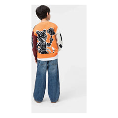 Molo - Burt Basketball Organic Cotton Cardigan | Black
