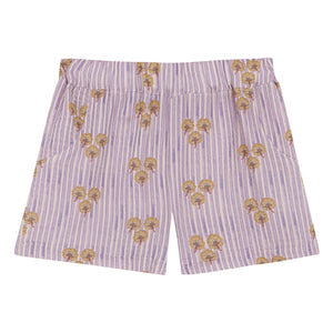 birinit - Cinca Striped Organic Cotton Shorts | Mauve