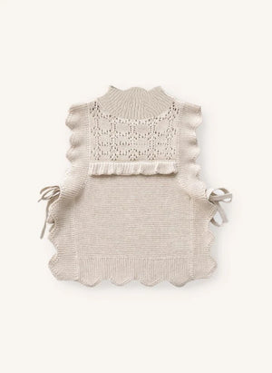 Fliink - Julie Sleeveless Sweater | Ecru