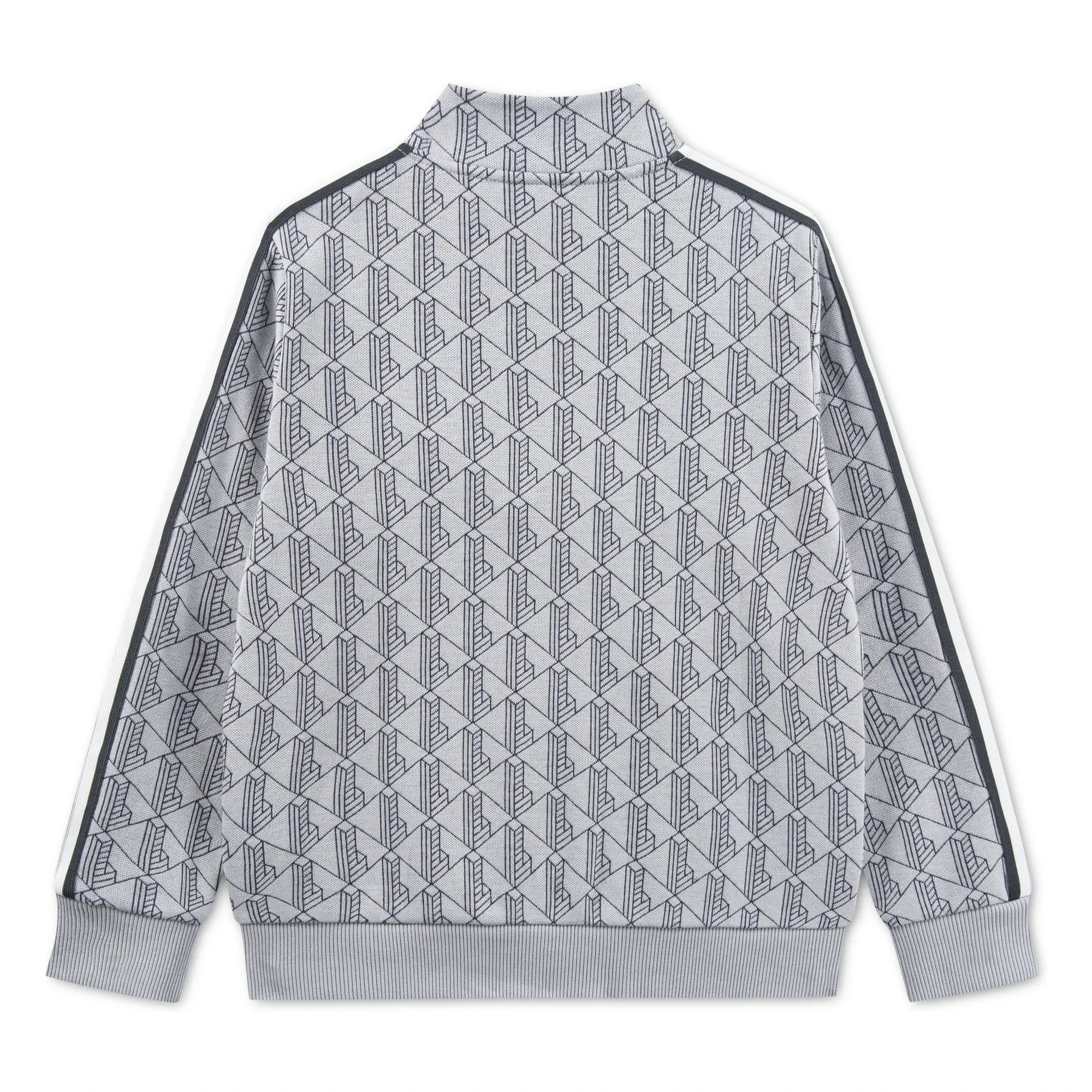 Lacoste - Monogrammed Zip Sweatshirt Made of Organic Cotton | Light Gray