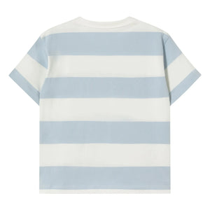 Tinycottons - Striped organic cotton T-shirt | Blue