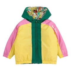 Bobo Choses - Color Block Recycled Fiber Reversible Baby Jacket | Yellow