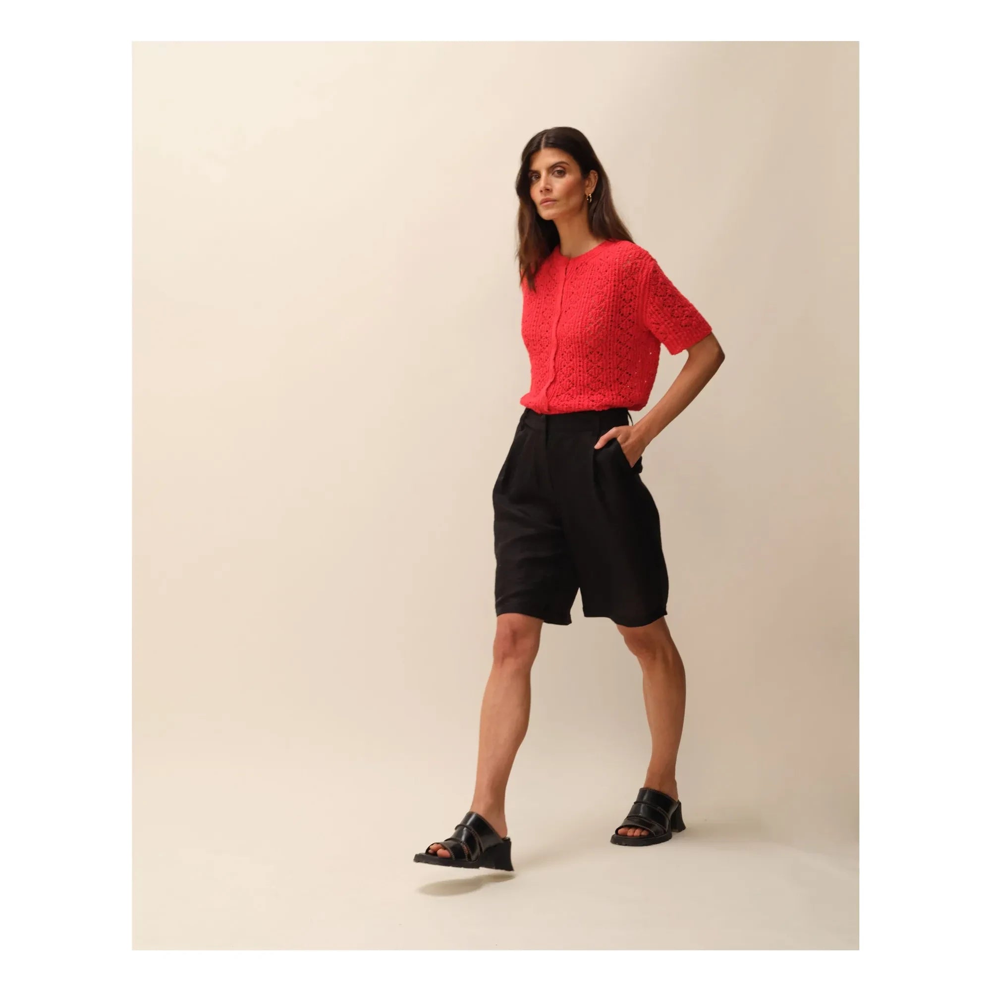 Nitah - Myriam Bermuda Shorts | Black