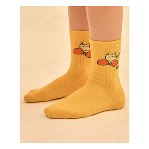 Jelly Mallow - Set of 2 Pairs of Broccoli Socks | Red