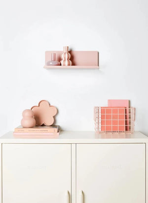 Mustard Made - Ledge Metal Wall Shelf | Blush