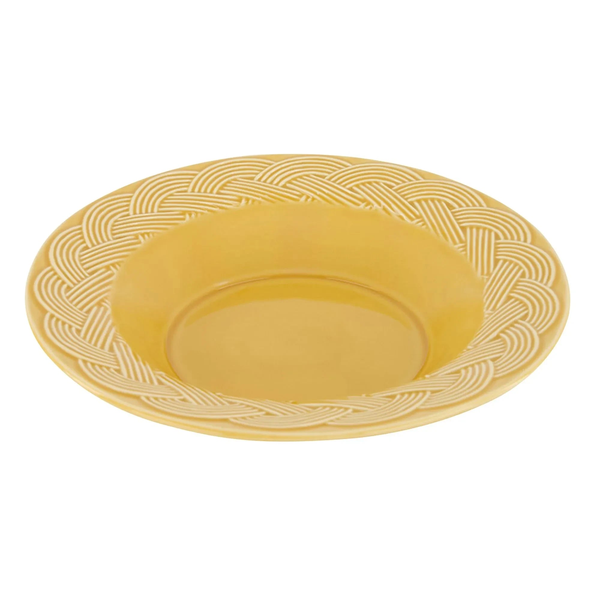 House of Capricorn - Wicker Soup Plate | Mustard