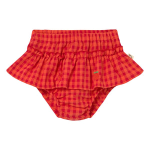 Cozmo - Coral Checkered Bloomer | Red