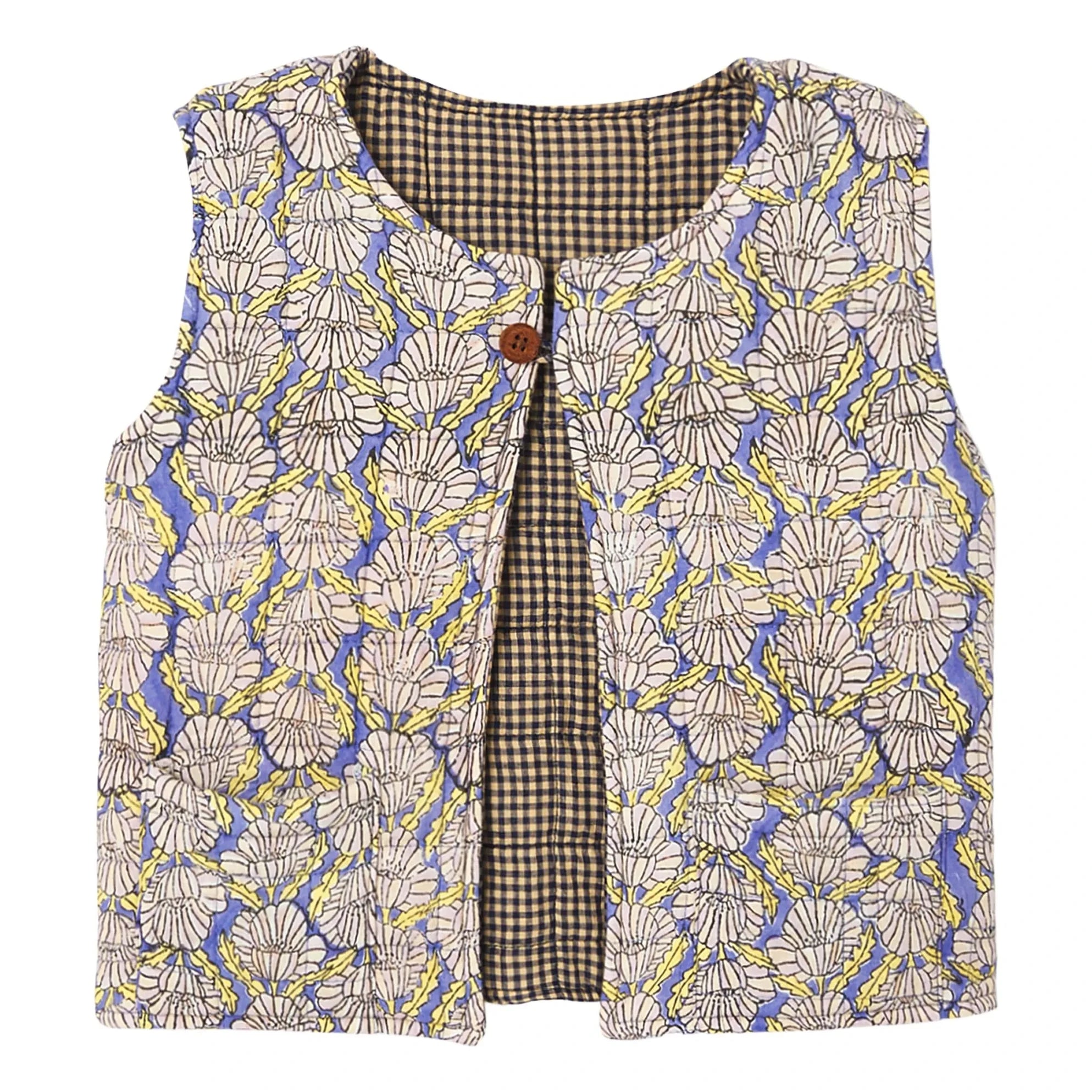 Apaches - Sakaru Sleeveless Double-Sided Vest | Blue