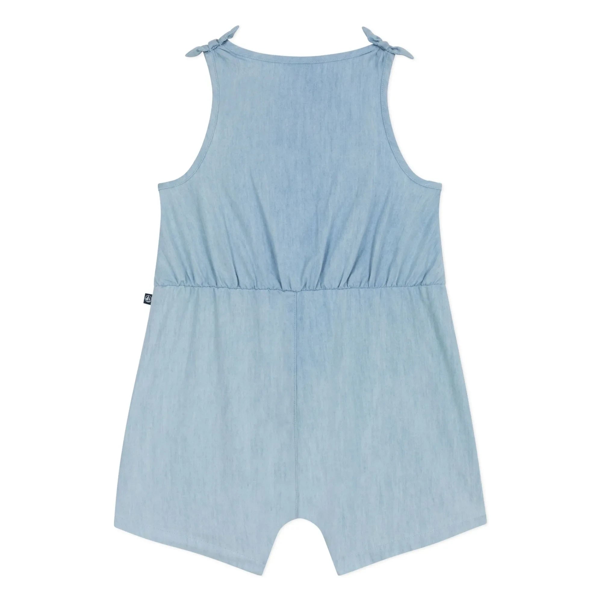 Petit Bateau - Blue Chambray Tie Jumpsuit