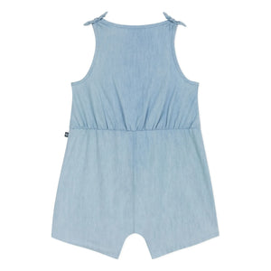 Petit Bateau - Blue Chambray Tie Jumpsuit