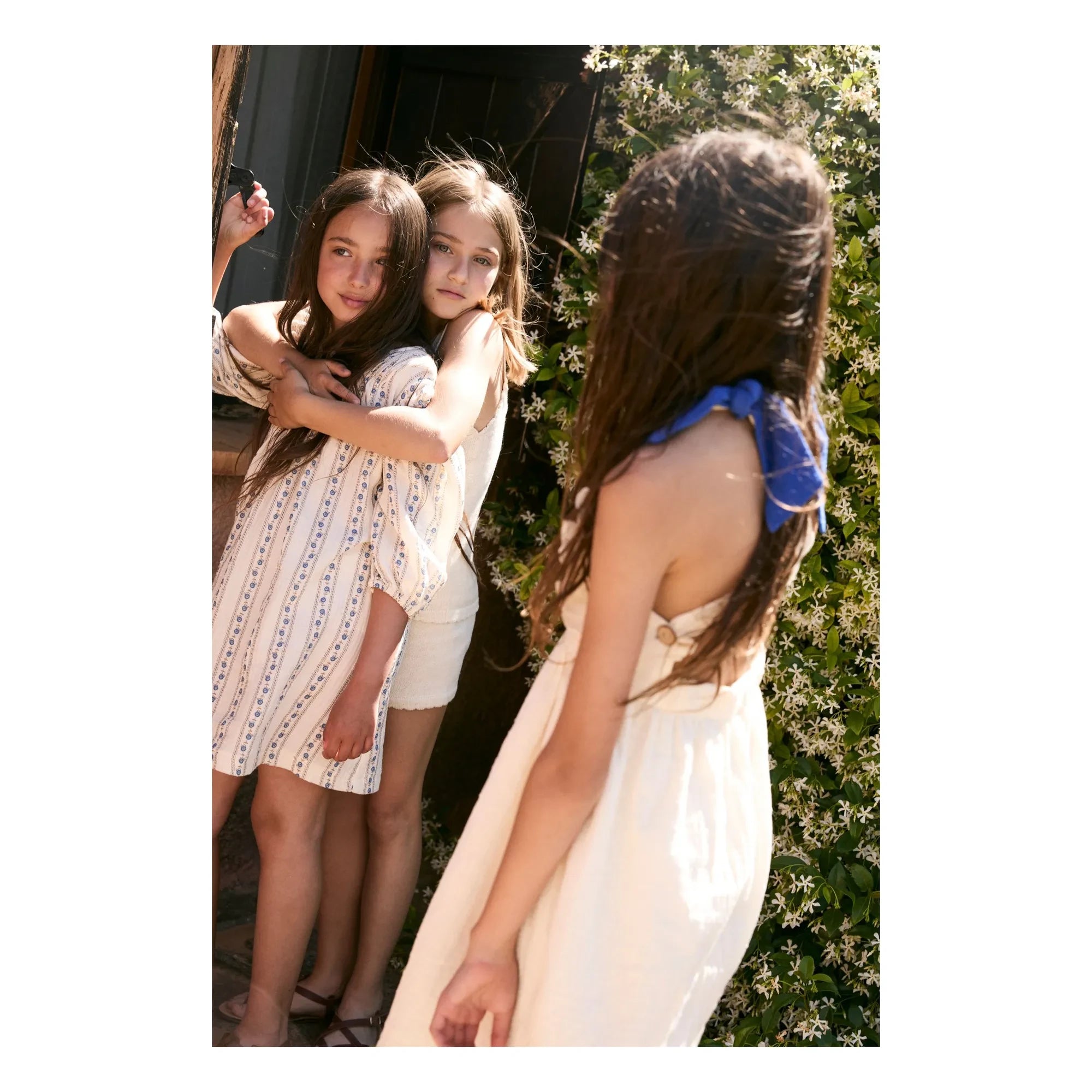 birinit - Sariñena Organic Cotton Floral Dress | Off-White