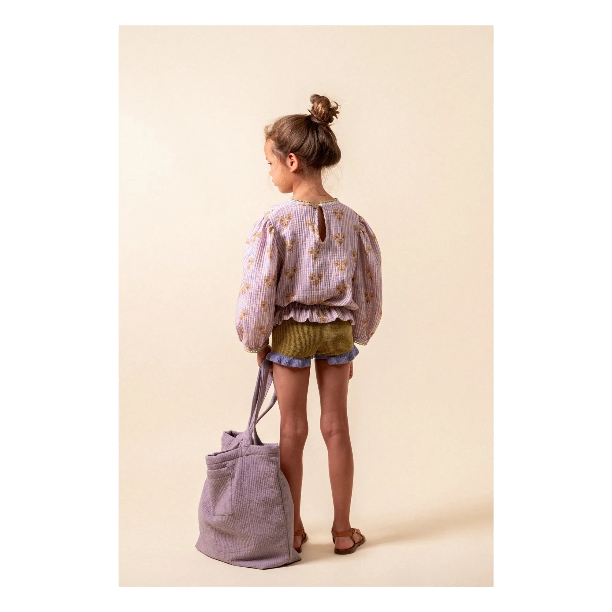 birinit - Cinca Striped Organic Cotton Blouse | Mauve