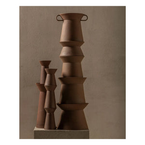 Serax - Stoneware Vase Marie-Ann 02, Marie Michielssen | Brick Red