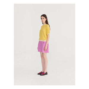 Bobo Choses - Purple Cotton Seersucker Puffed Shorts