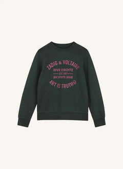 Zadig & Voltaire - Simba Art Is Truth organic cotton sweatshirt | Denim black