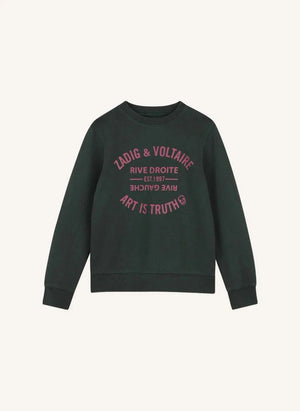 Zadig & Voltaire - Simba Art Is Truth organic cotton sweatshirt | Denim black