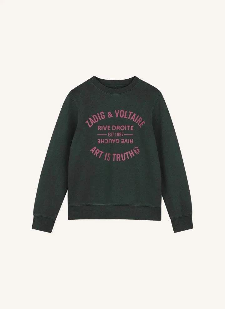 Zadig & Voltaire - Simba Art Is Truth organic cotton sweatshirt | Denim black