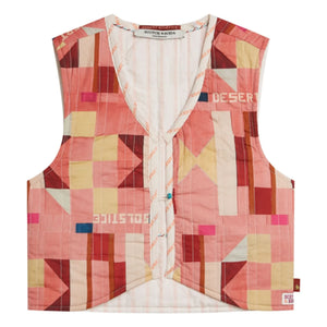 Scotch & Soda - Geometric Reversible Vest | Pink