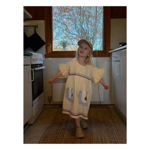 SISSEL EDELBO - Ohio organic cotton dress - Children's collection | Light yellow