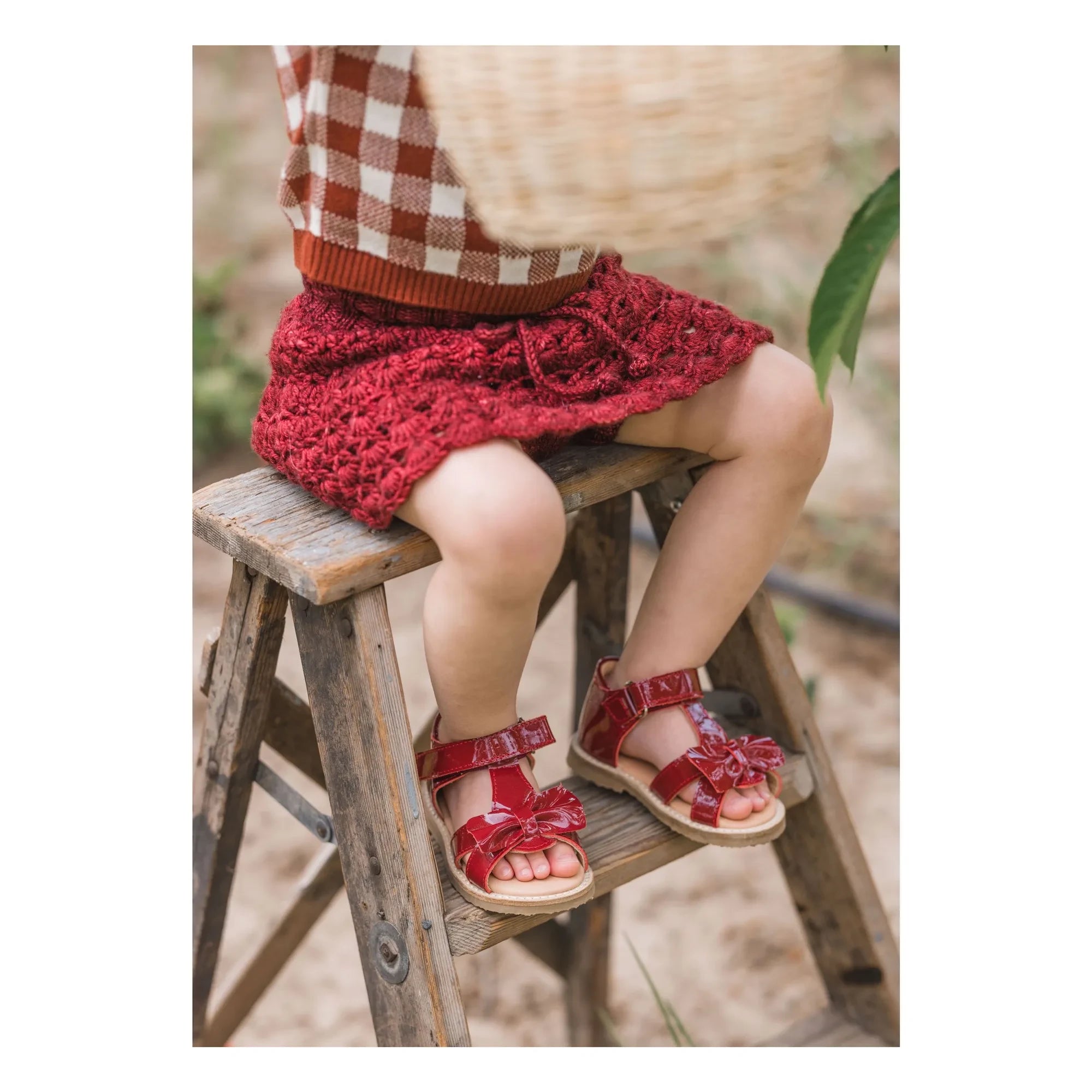 Petit Nord - Gry Sandal | Cherry Red