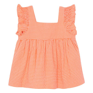 Bonton - Top Nelly Checkered | Coral