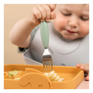 Done by Deer - Deer Friends Easy-to-Grasp Cutlery Set | Green