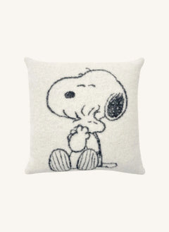 Maison Deux - Peanuts yün kırlent kılıfı | Siyah