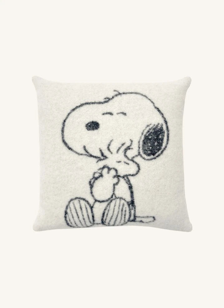 Maison Deux - Peanuts yün kırlent kılıfı | Siyah