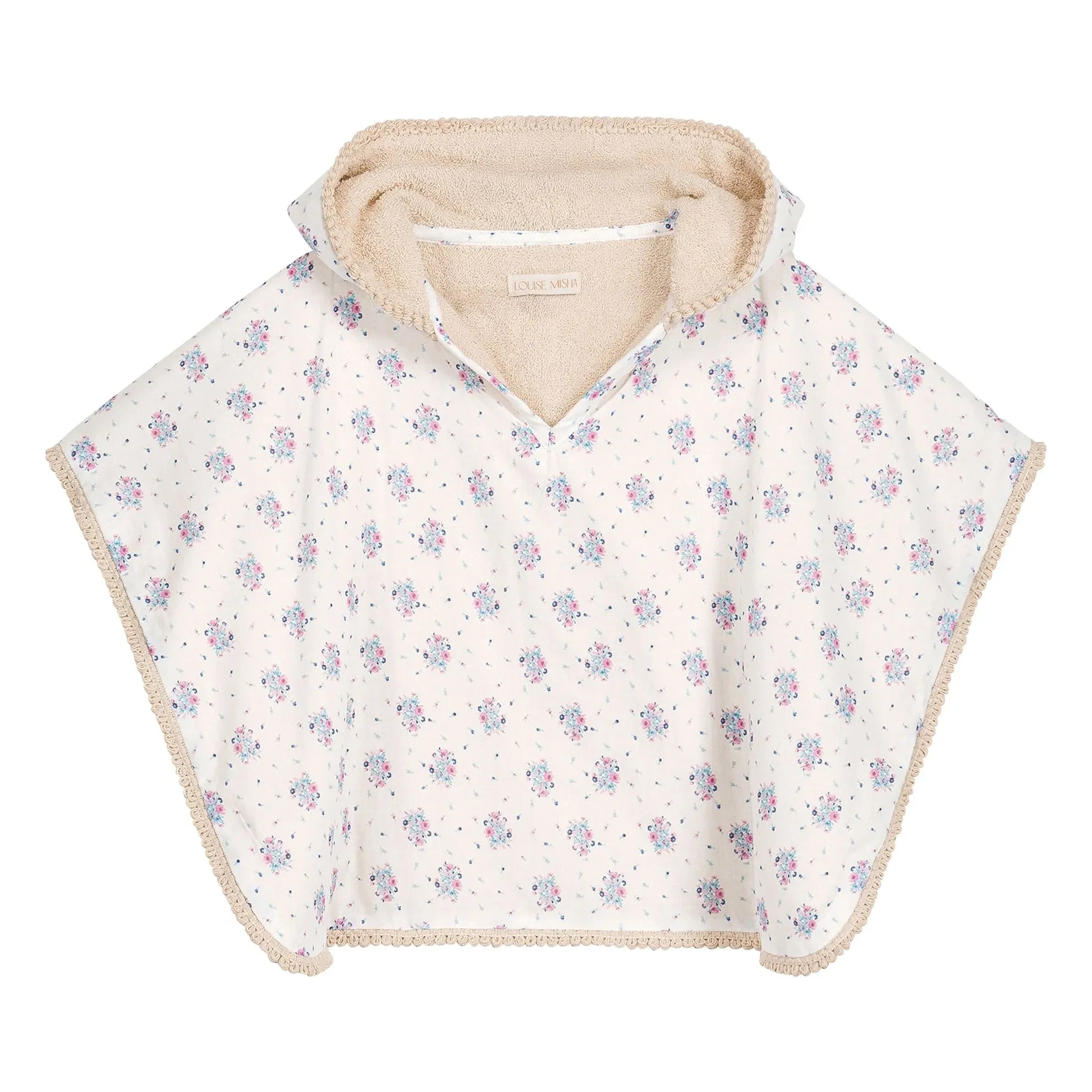 Louise Misha - Organic Cotton Mael Bath Cover | Ecru