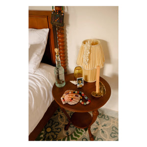 Doing Goods - Myra Silk Table Lamp | Pale Yellow