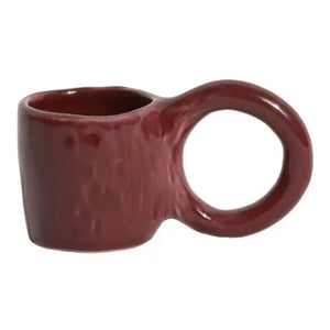 Petite Friture - Donut Espresso Cups, Pia Chevalier - Set of 2 | Burgundy