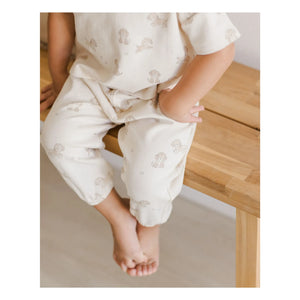 Quincy Mae - T-Shirt and Pants Set | Ecru