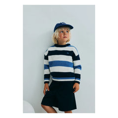the new society - Celosia Striped Sweater | Blue