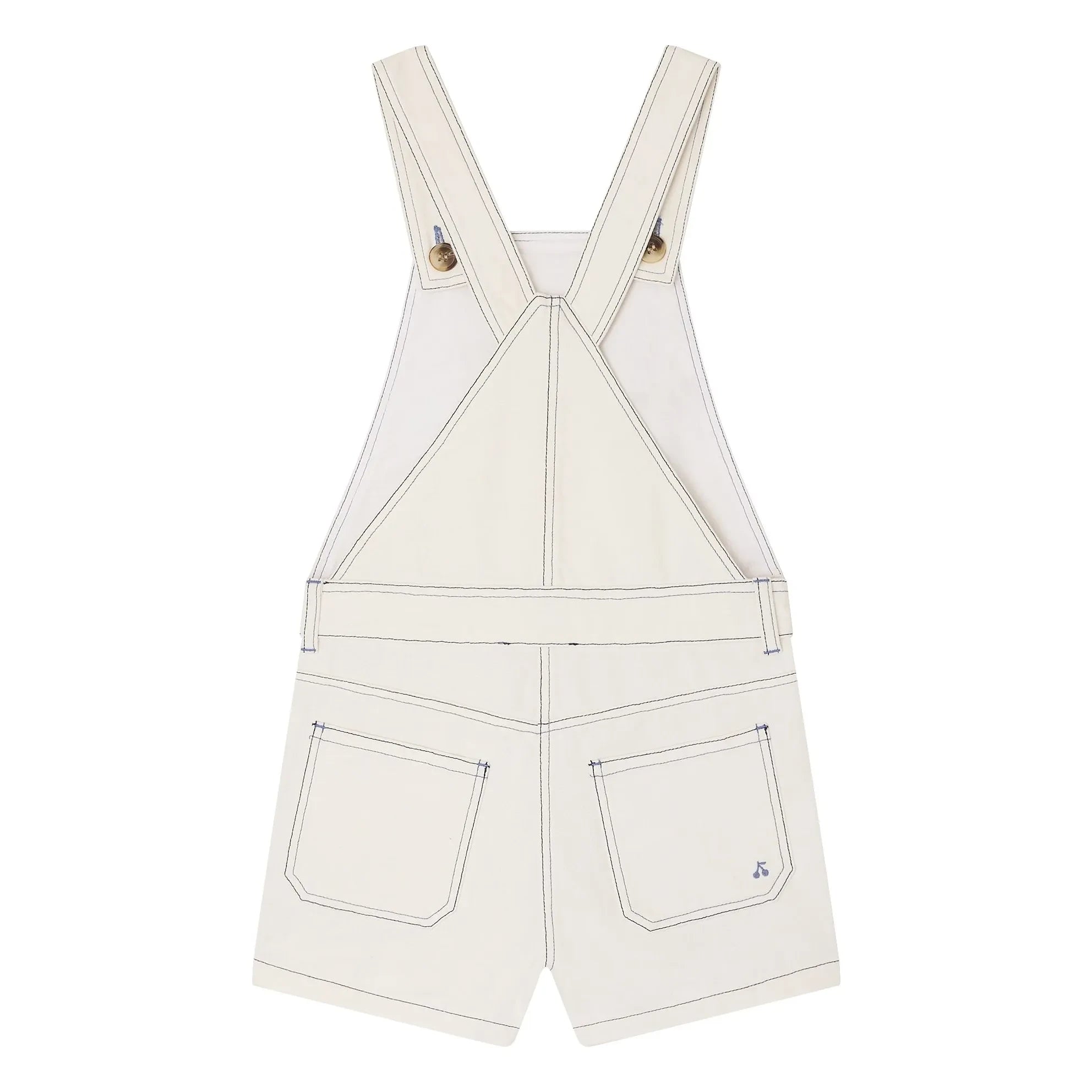 Bonpoint - Laga Organic Cotton Short Romper | Ecru