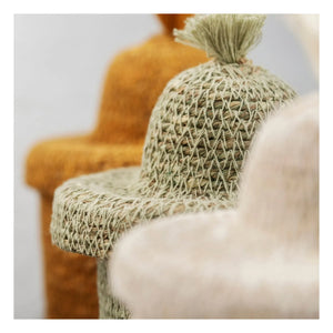 Madam Stoltz - Sea Grass Storage Basket | Green