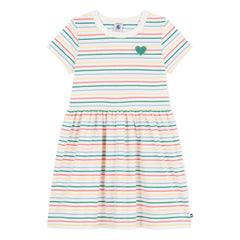 Petit Bateau - Striped Dress | White