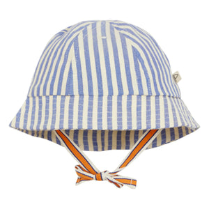 Arsène et Les Pipelettes - Striped Denim Hat | Blue