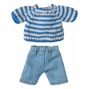 Maileg - Large Male Mouse Knitted Sweater and Pants
