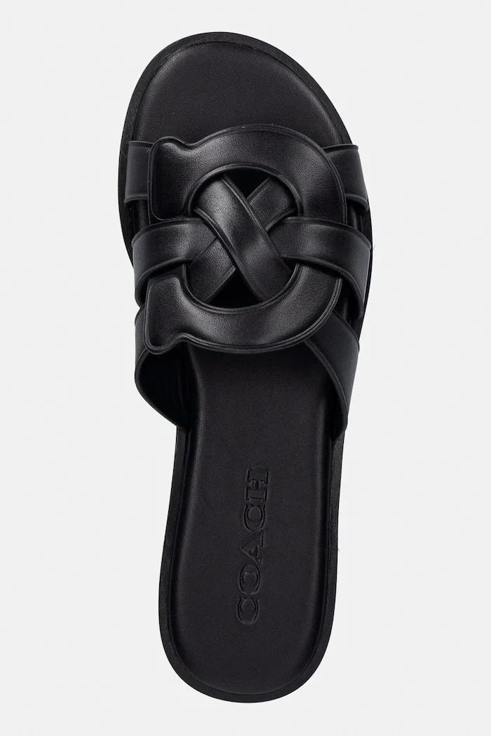 Coach Kadın Deri Lena Leather Slide Sandal