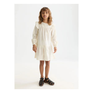Scotch & Soda - Embroidered Ruffled Dress | Ecru