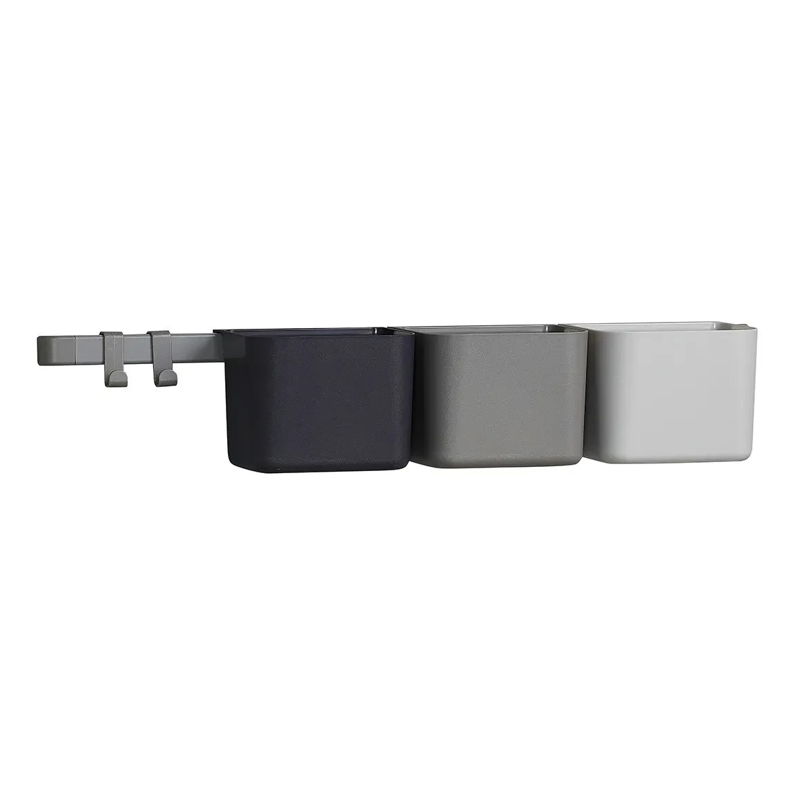 Leander - Storage Shelves - Set of 3 + 1 Wall Mount | Gray