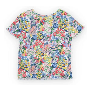 the new society - Verbena Floral Rib T-Shirt Baby | Blue