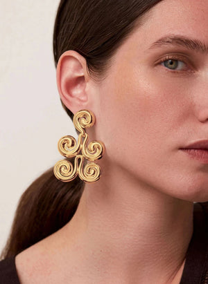 Jenny Bird - Mega Nico Earrings | Gold